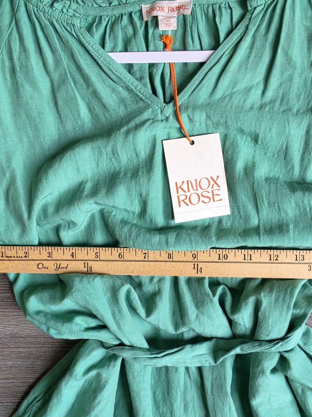 Knox Rose Mint Green Balloon Sleeve Dress - Picture 8 of 9